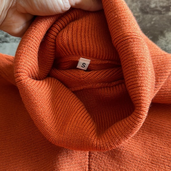 MILLCHIC orange cardigan size small - Picture 4 of 5
